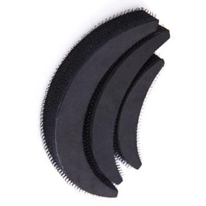 3 stuks Vrouwen Volume Haarbasis DIY Bump Styling Clip Stick Bun Maker Insteek Tool black