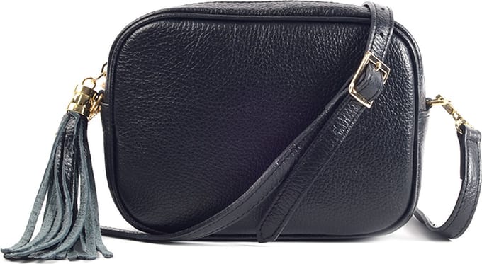 Giuliano schoudertas Navera - Zwart - Dames - Made in Italy