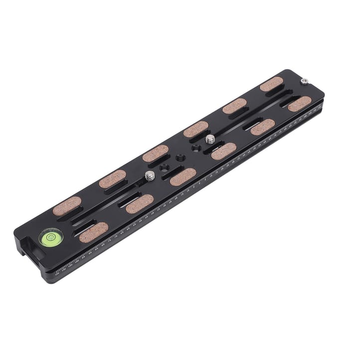 230MM Snelontgrendelingsplaat Adapter Aluminiumlegering Camera Statief Mount Basisplaat met 1/4 3/8 Inch black