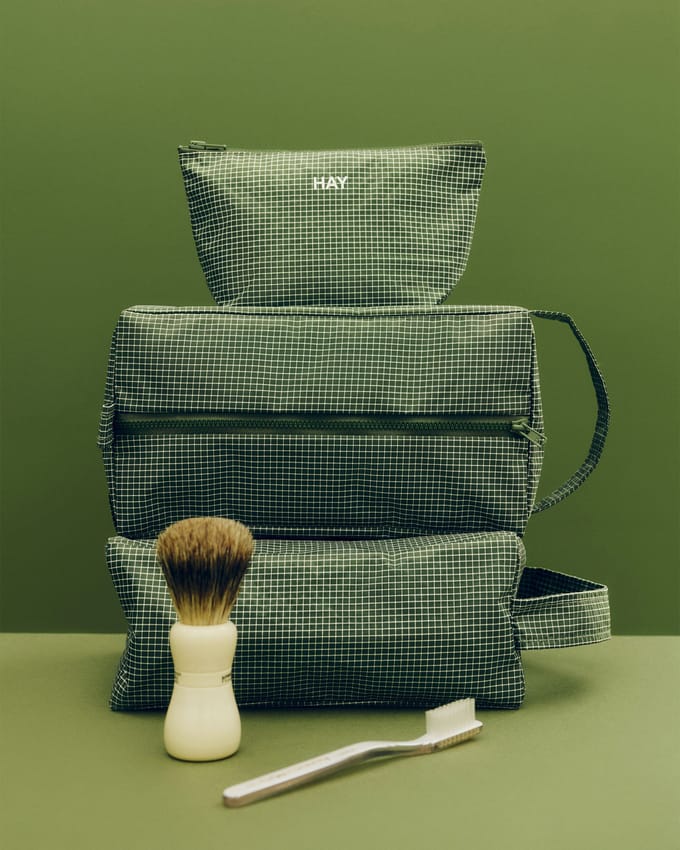 Grid Wash Bag Medium