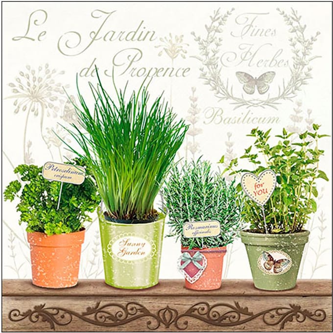 Ambiente Servetten 33x33cm - 20 stuks - Kruiden