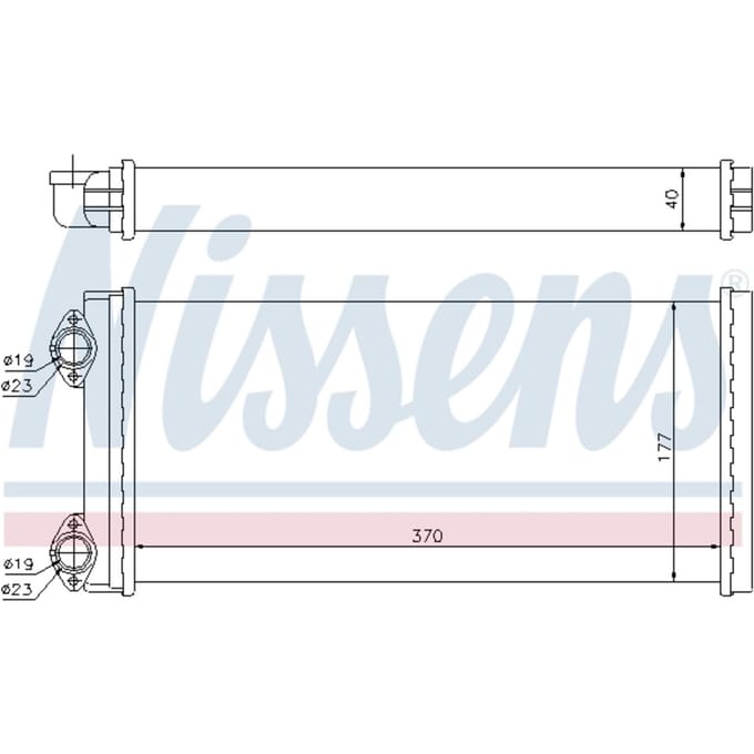 Warmtewisselaar, interieur verwarming NISSENS 71928