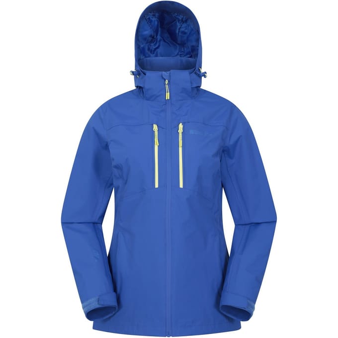 Mountain Warehouse Dames/Dames Rainforest II Extreme Waterdichte Jas (Blauw)