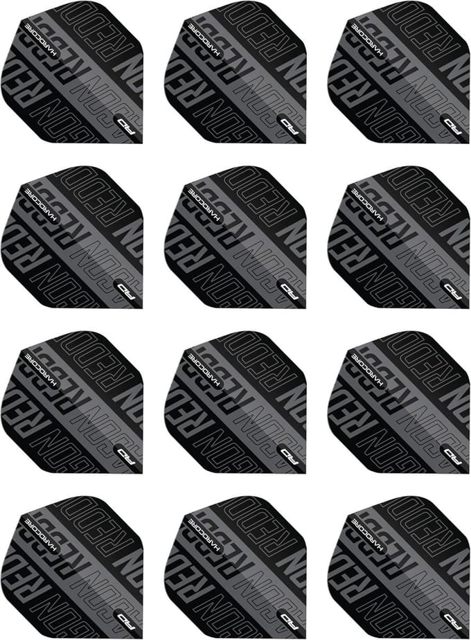 Dartpijlen Hardcore XT - 12 Stuks met Dual Flow Technologie