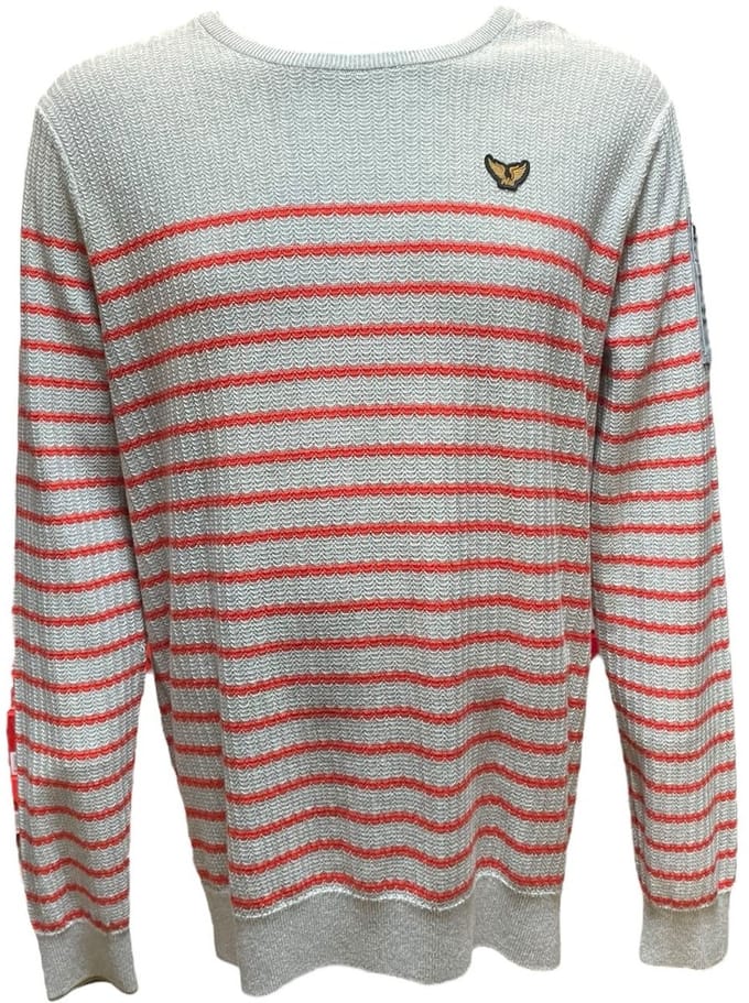 PME legend Overhemd - Grijs/rood - maat XXL