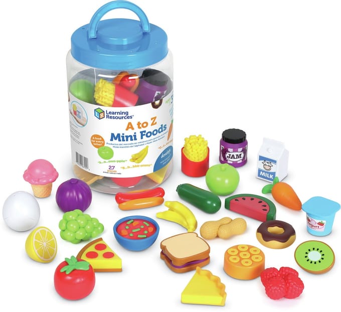 Learning Resources A to Z Mini Foods - 3+