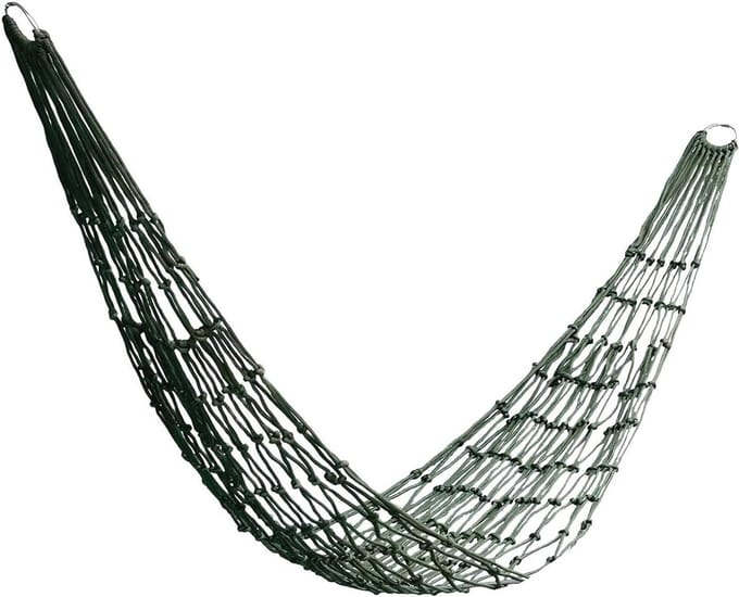 Hangmat Net - Draagbare Mesh - Outdoor Ontspanning - Verbreed Vet Touw - 250x150 cm - Groen