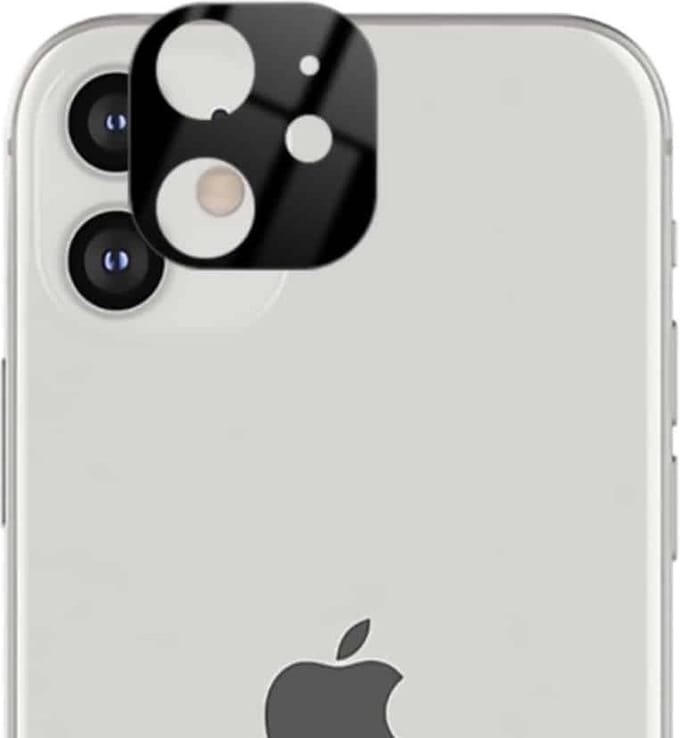 Solidenz Camera Protector - Geschikt voor Apple iPhone 12 - Zwart
