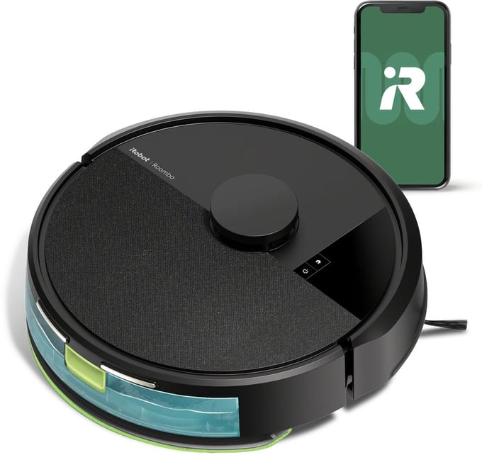 iRobot Roomba® 105 Combo - Robotstofzuiger met Dweilfunctie - Zwart (Y3110)