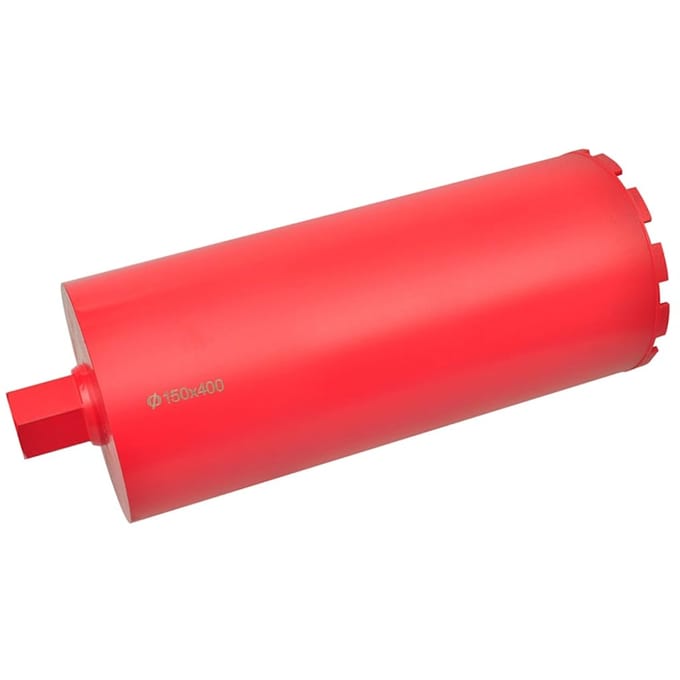 Foret Carottier Diamanté pour Forage à Sec et à Humide 150 x 400 mm