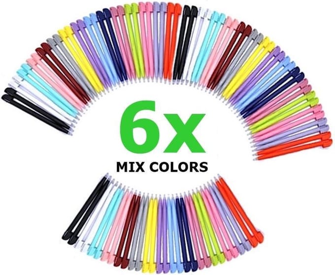 6 Stuks - Stylus Pen voor Nintendo DS Lite - Mixed Colors
