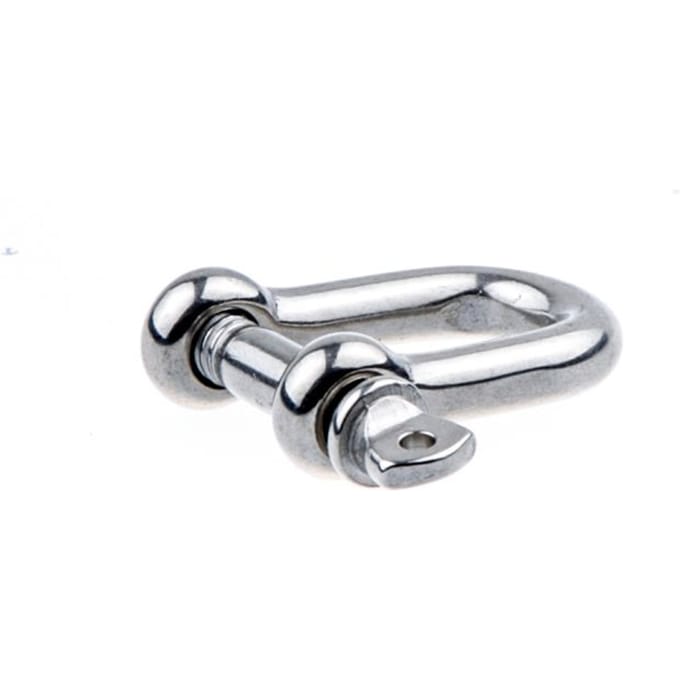 Schakel edelstaal recht 6 mm