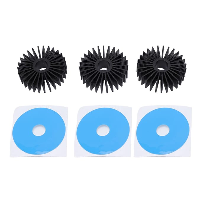3 Sets 3D Printer Motor Ronde Koellichaam 36mm Hoge Efficiëntie Stappenmotor Aluminium Koellichaam blue