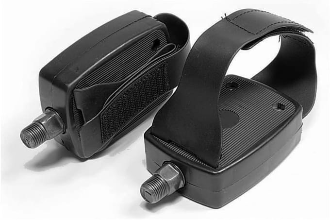 Reservepedalen Hometrainer met Verstelbare Klittenbandsluiting en Antislip