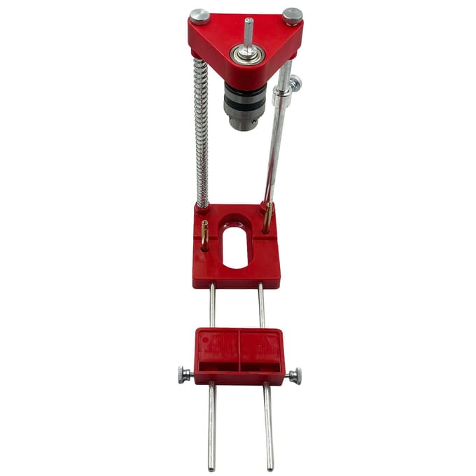 Boorgeleider Houtbewerking Locator Kit Verstelbare boorgeleider Gatpons Positioneerder voor hout rood