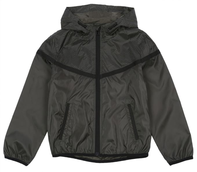 Khaki, lichtgewicht jack/ windjack