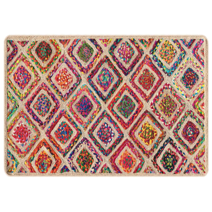 vidaXL - Vloerkleed - wasbaar - 160x230 - cm - meerkleurig