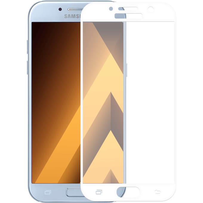 Samsung Galaxy A5 2017 screenprotector gehard glas Edge to Edge - Wit