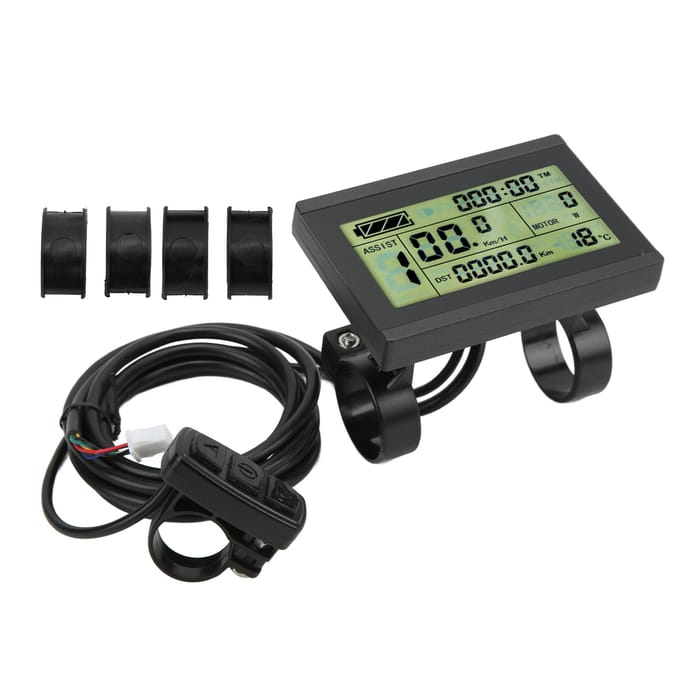 Écran LCD3 KT 72 V ABS pour vélo électrique avec connecteur SM pour contrôleur KT beige