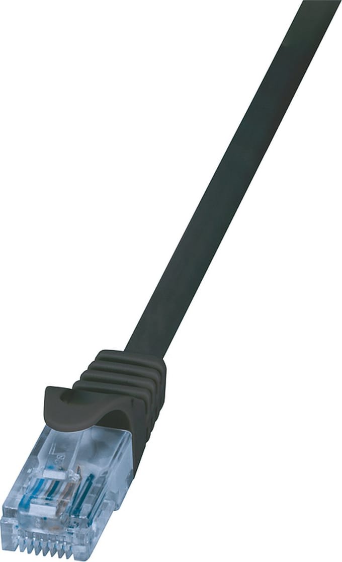 Logilink Patchkabel Cat.6A U/Utp 5 Meter Voor Internet En Computernetwerk, Zwart