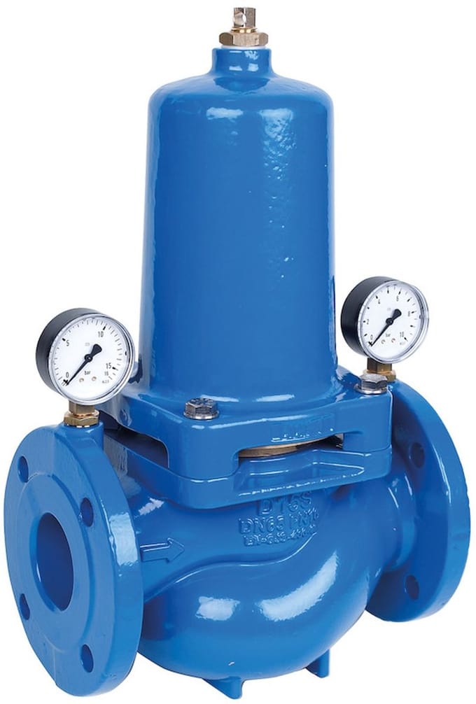 Resideo Drukregelaar D15S gepoedercoat, blauw DN 80, D15S-80A