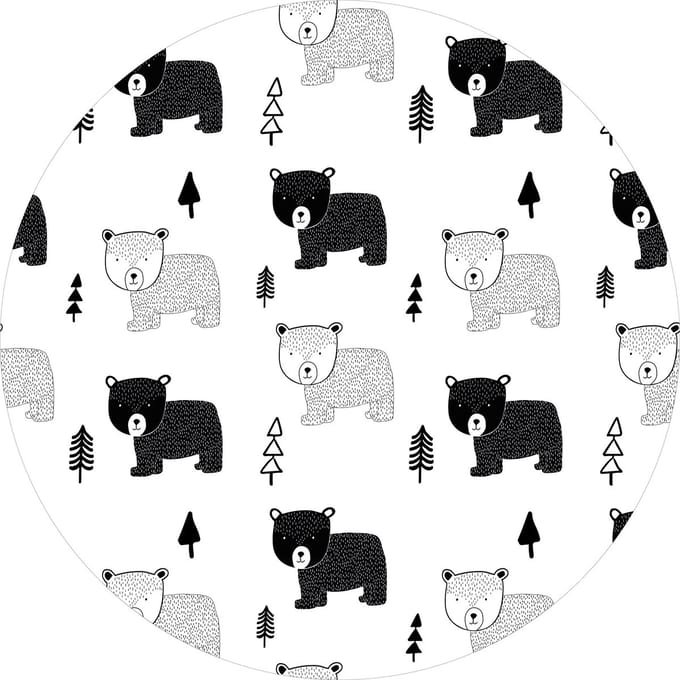 Vinyl | Vloerkleed vinyl rond | Grizzly | 95 cm Rond