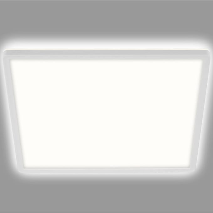 BRILONER SLIM Plafondlamp - LED - incl. achtergrondverlichting - Vierkant - Wit