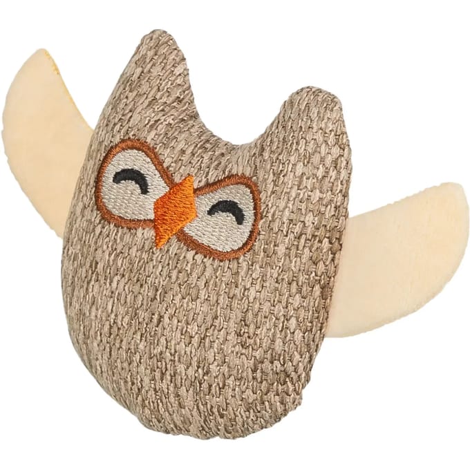Trixie - Kattenspeelgoed - Kattenspeeltje - Speelmuis - Uil - 8cm