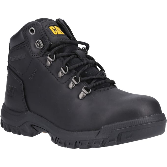 Caterpillar Mae Leather Vrouwen Zwart Veiligheidslaarzen