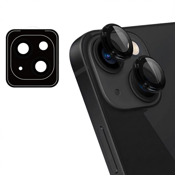 imoshion Camera Lens Protector - Geschikt geschikt voor Apple iPhone 13 - 2 Pack - Zwart