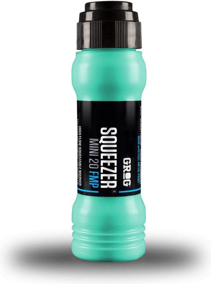 Grog Squeezer Paint Mini Verfstift - Aqua Groen - Schrijfbreedte 20mm - Permanente Stift