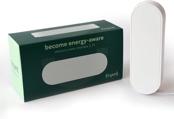Energieverbruik Meter - Stroommeter Interface - Meter Uitlezen - Draadloze P1 Poort - 9x3x1.8 cm - Wit