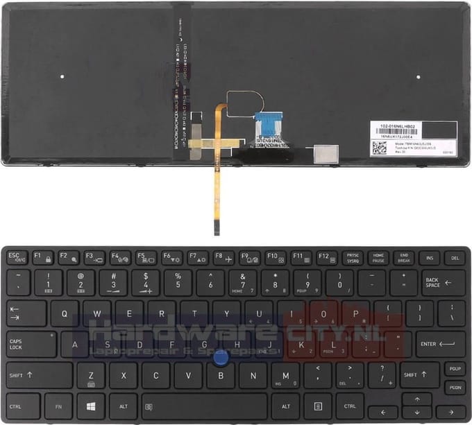 Toshiba backlit keyboard P000730920 (US/NL Qwerty)
