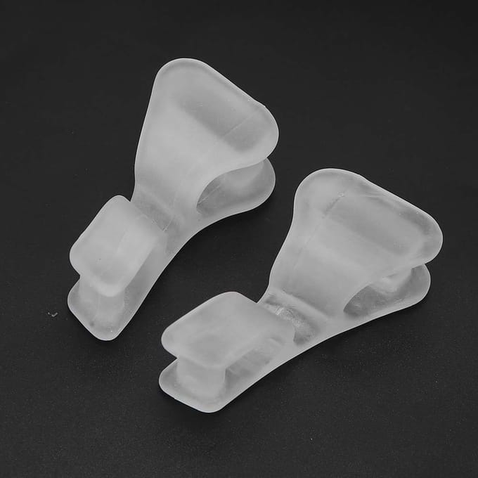 5 Paar Teenscheider Corrector Orthopedisch Voet Duim Correctie Pedicure Rechttrekker white