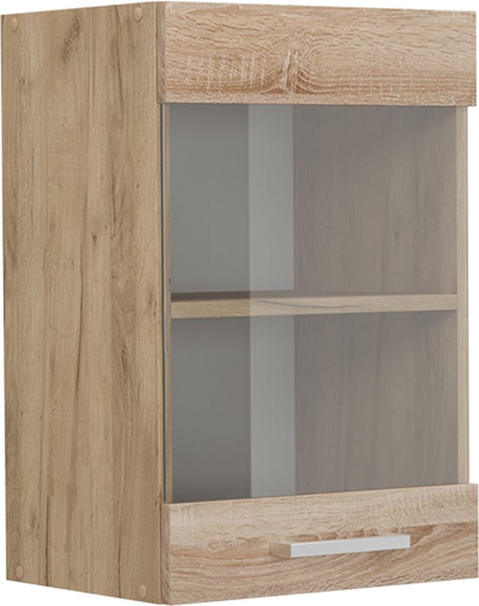 Vicco R-Line Glazen keukenkast – 40 cm Sonoma
