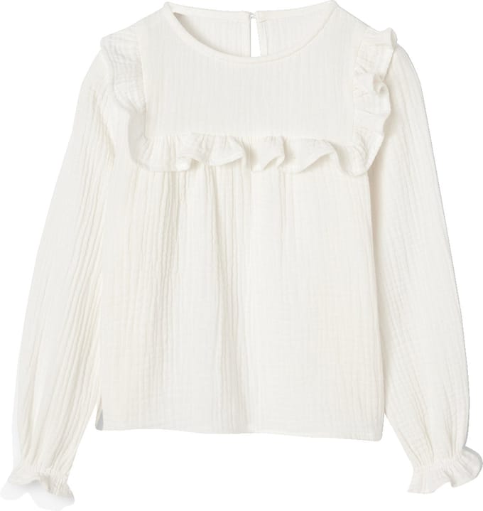 Vertbaudet Meisjesblouse met ruches van katoengaas
