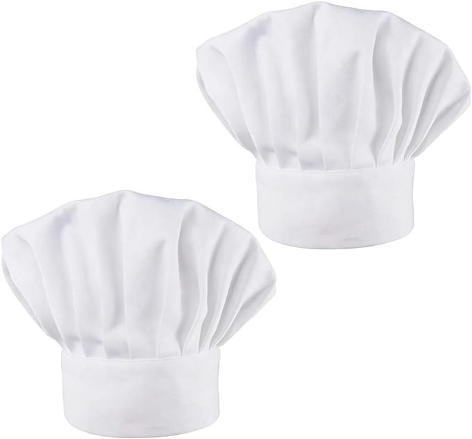 Koksmuts 2 stuks - Professionele kleding - Hygiënisch koken - Verstelbare pasvorm - Uniseks - Wit