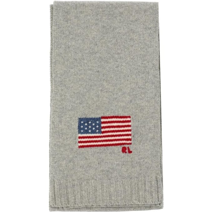 Polo Ralph Lauren Gebreide Sjaal Vlag Pc1442 032 PC1442-032 gray