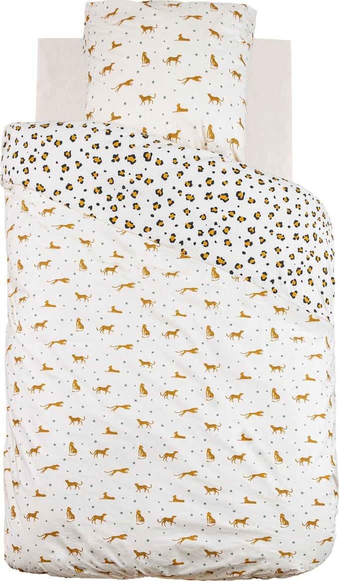 Atmosphera Kids Dekbedovertrek set met 1 kussensloop 140x200cm/65x65cm - Luipaard