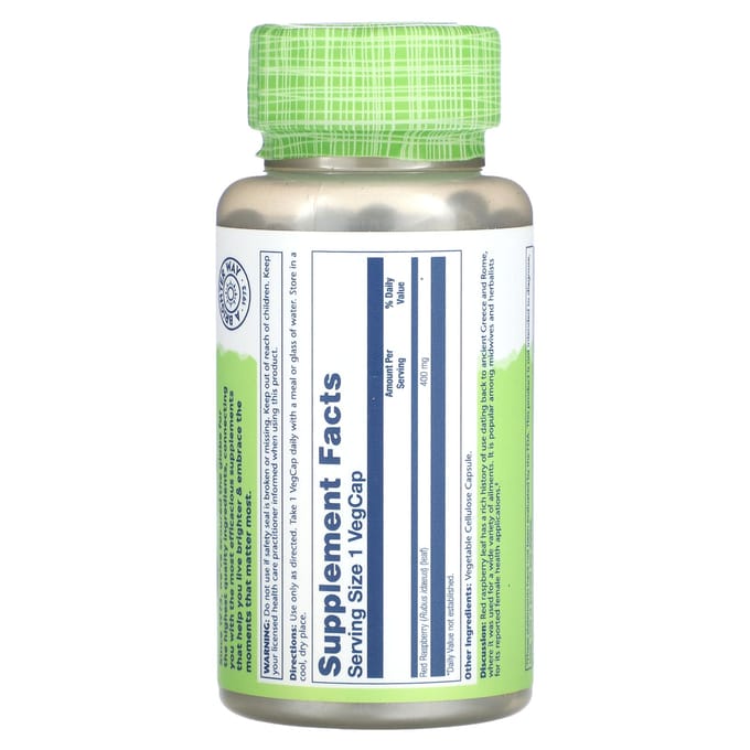 True Herbs, Rode Framboos, 400Mg, 100 Plantaardige Capsules