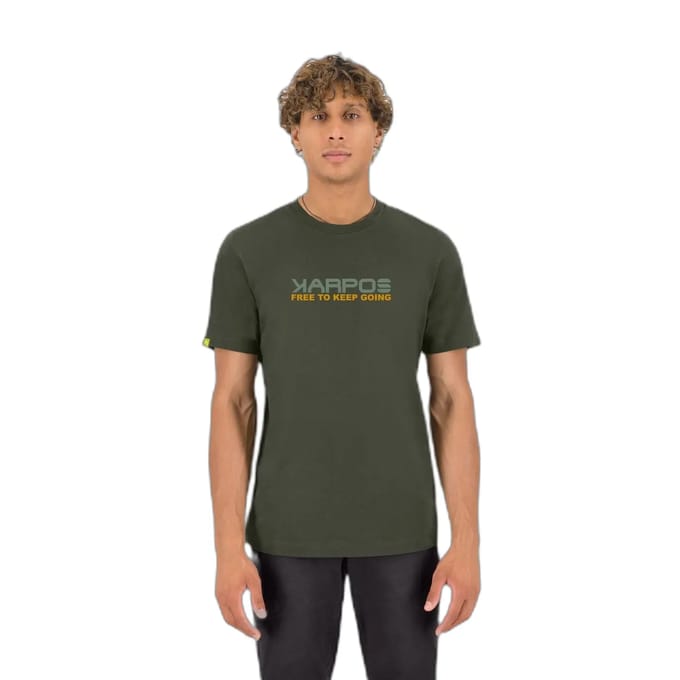 Karpos Loma Cotton T-shirt Met Korte Mouwen Groen L Man