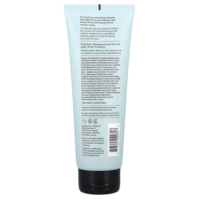 ACURE, Simply Smoothing Shampoo, Kokosnoot & Marula Olie, 236,5 ml (8 fl oz) white