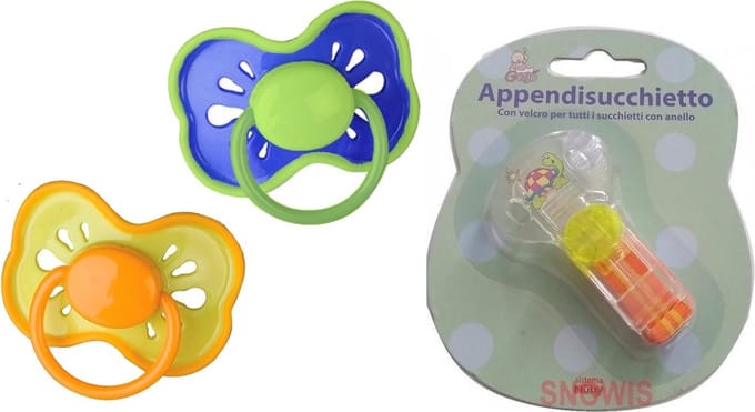 2x Fopspenen Soft Shield Nuby 6mnd + 1x Speen koord Nuby