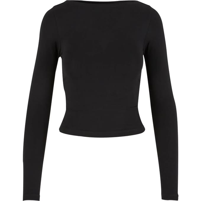 Urban Classics - Ruffled Super Slim 2-pack Longsleeve top - 3XL - Zwart/Wit