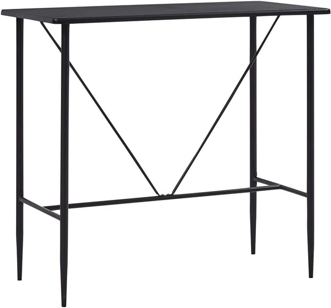 Bartafel - Keukentafel - Eten en Drinken - Modern Design - 120x60cm - Zwart