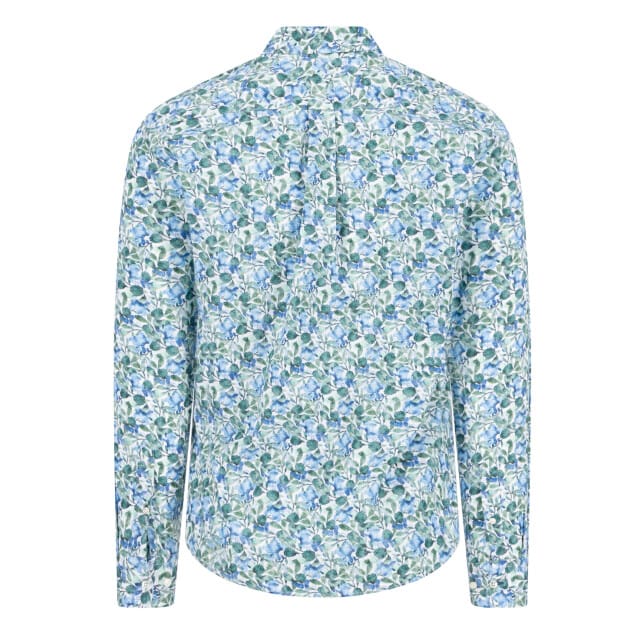 Fynch-Hatton Overhemd Premium Cotton Leaves Pattern Button-Down Avocado / male