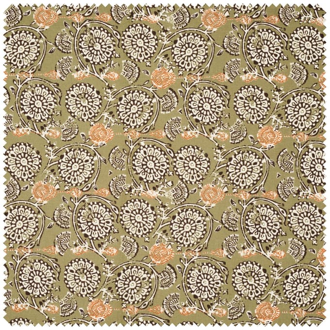 Katoenen stof "Jivana-Khaki"