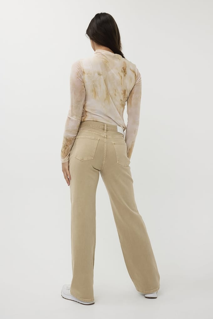 EsQualo Top Marble Mesh Print Größe: S | Longsleeves Outlet | Damen