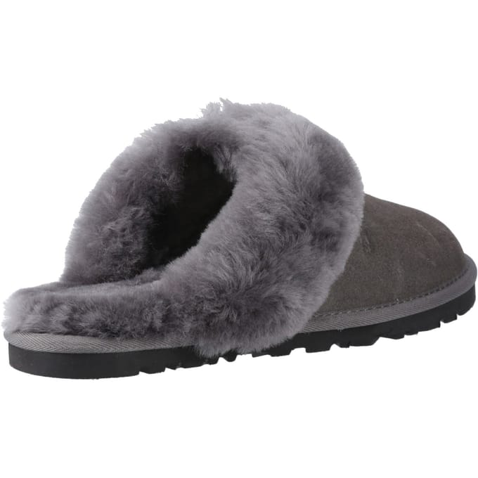 Hush Puppies Samantha Suede Dames Grijze Pantoffels