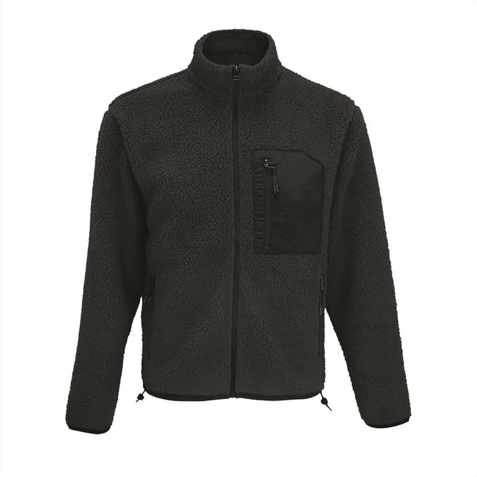 SOL'S Unisex Sherpa Jacket Fury L04042 - Carbon Grey/Black - M